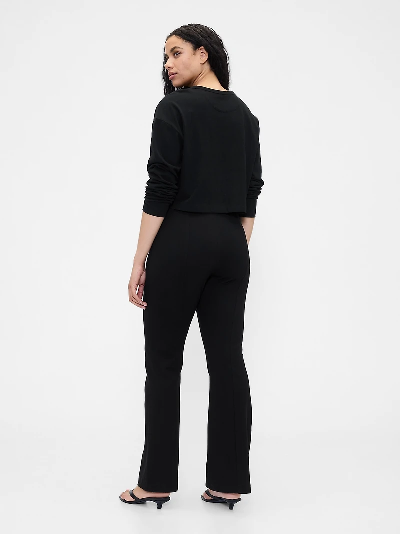 High Rise Double Knit Boot Pants