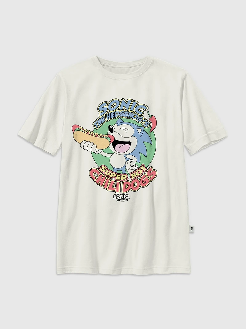 Kids Sonic The Hedgehog Chilidogs Graphic T-Shirt