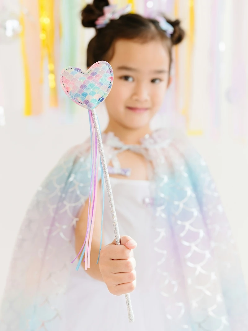 Sweet Wink Mermaid Heart Wand