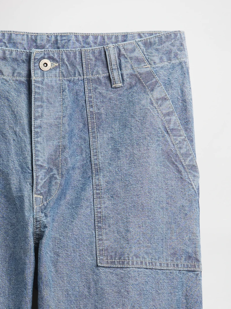 Canvas Baggy Trouser Jeans