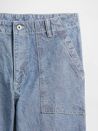 Canvas Baggy Trouser Jeans