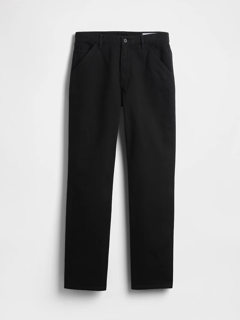 Relaxed Straight Utility Khakis