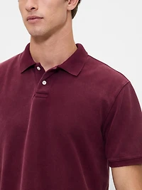 Relaxed Pique Polo Shirt
