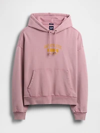 Heavyweight Oversized Logo Crop Hoodie