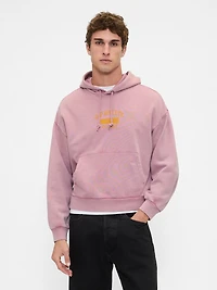 Heavyweight Oversized Logo Crop Hoodie