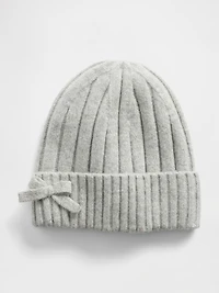Kids CashSoft Bow Beanie