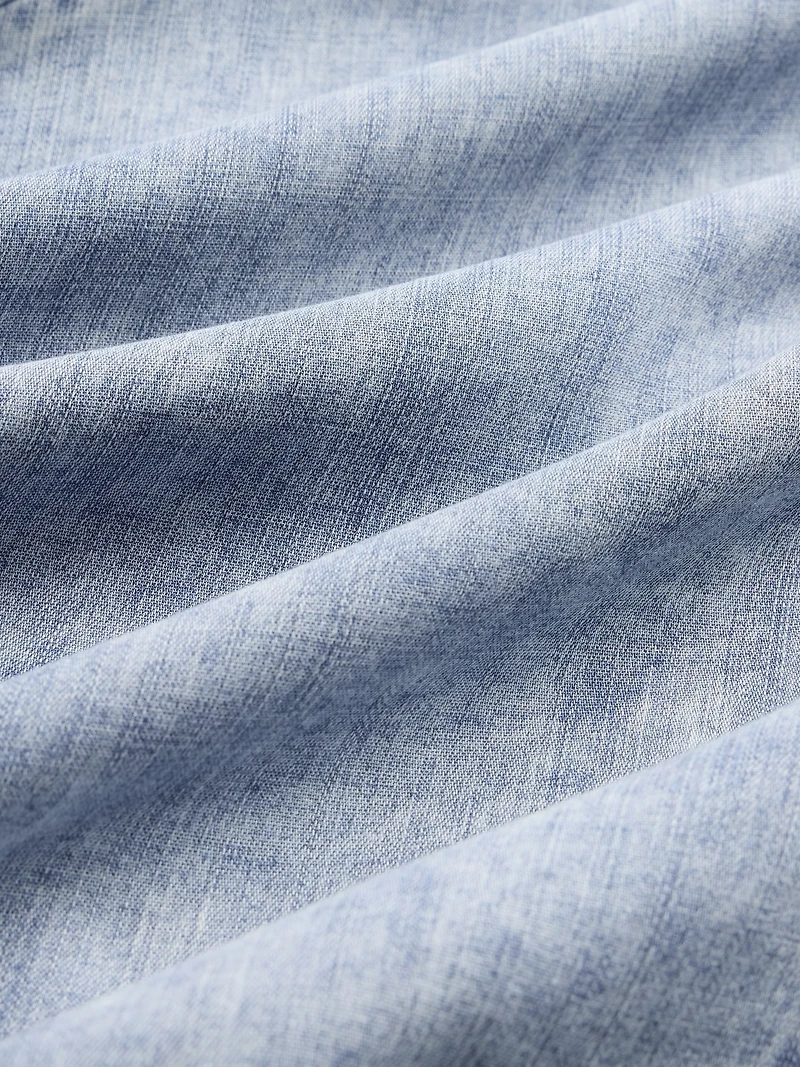 GapStudio Draped Denim Slip Maxi Dress