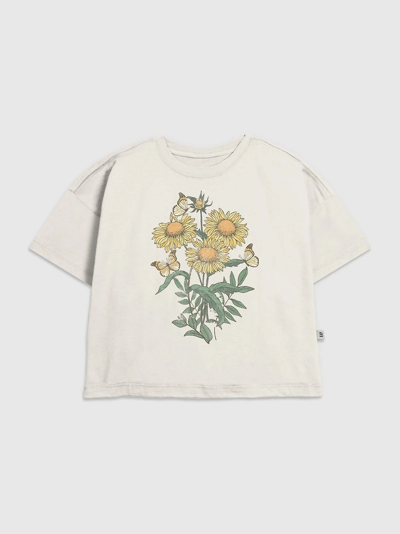 Kids Sunflowers Graphic T-Shirt