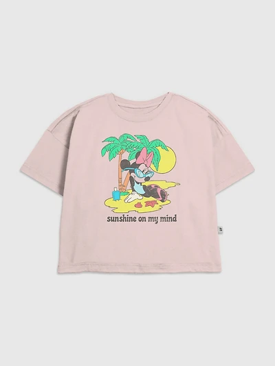 Kids Minnie Mouse Beach Graphic T-Shirt