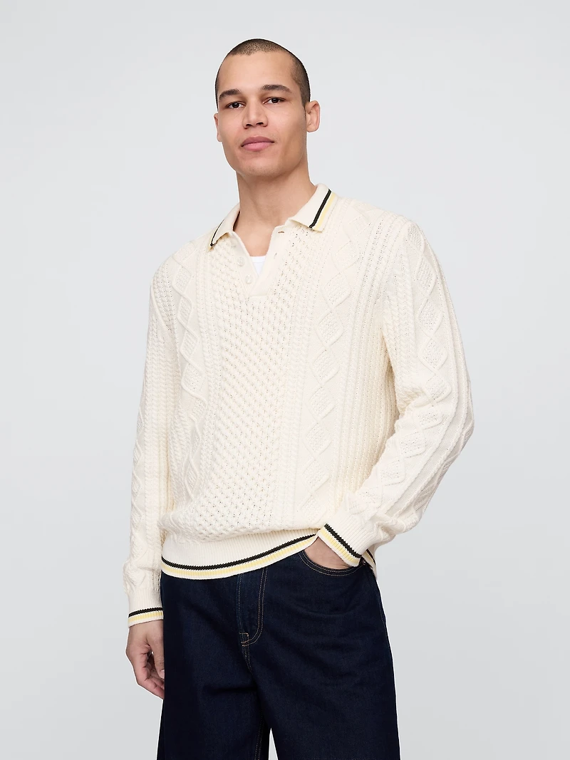 Gap × Malbon Cable-Knit Sweater