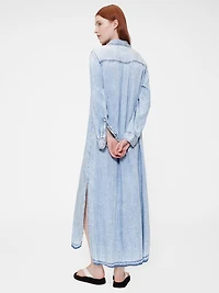 GapStudio Draped Denim Shirtdress