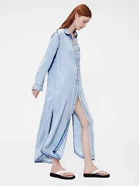 GapStudio Draped Denim Shirtdress