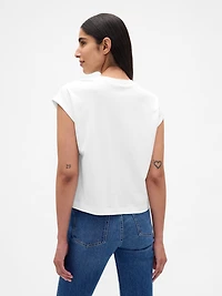 Supima® Cotton Relaxed Crop T-Shirt