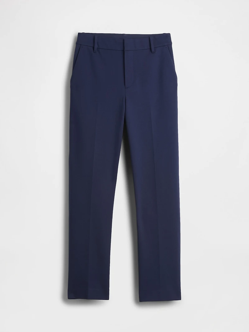 High Rise Ponte Slim Crop Pants