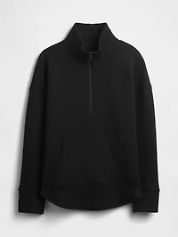 GapFit Quilted Jacquard Half-Zip Pullover