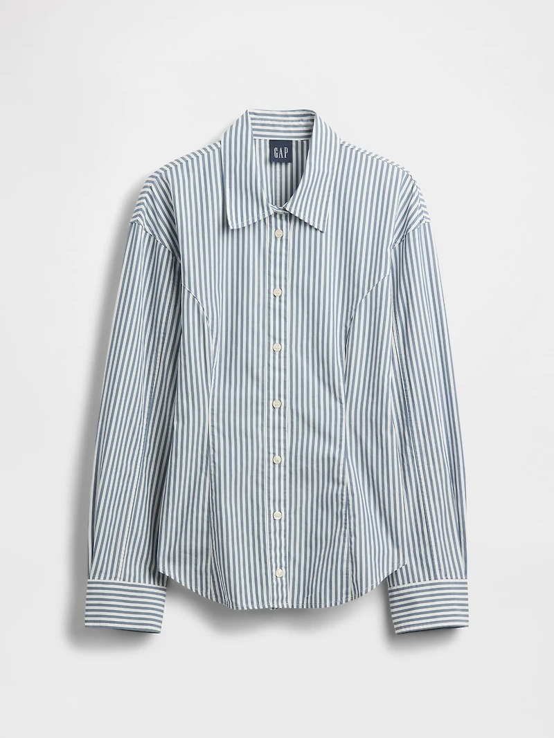 Organic Cotton Poplin Dolman Classic Shirt