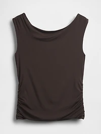 Off-Shoulder Ruched Crop Top