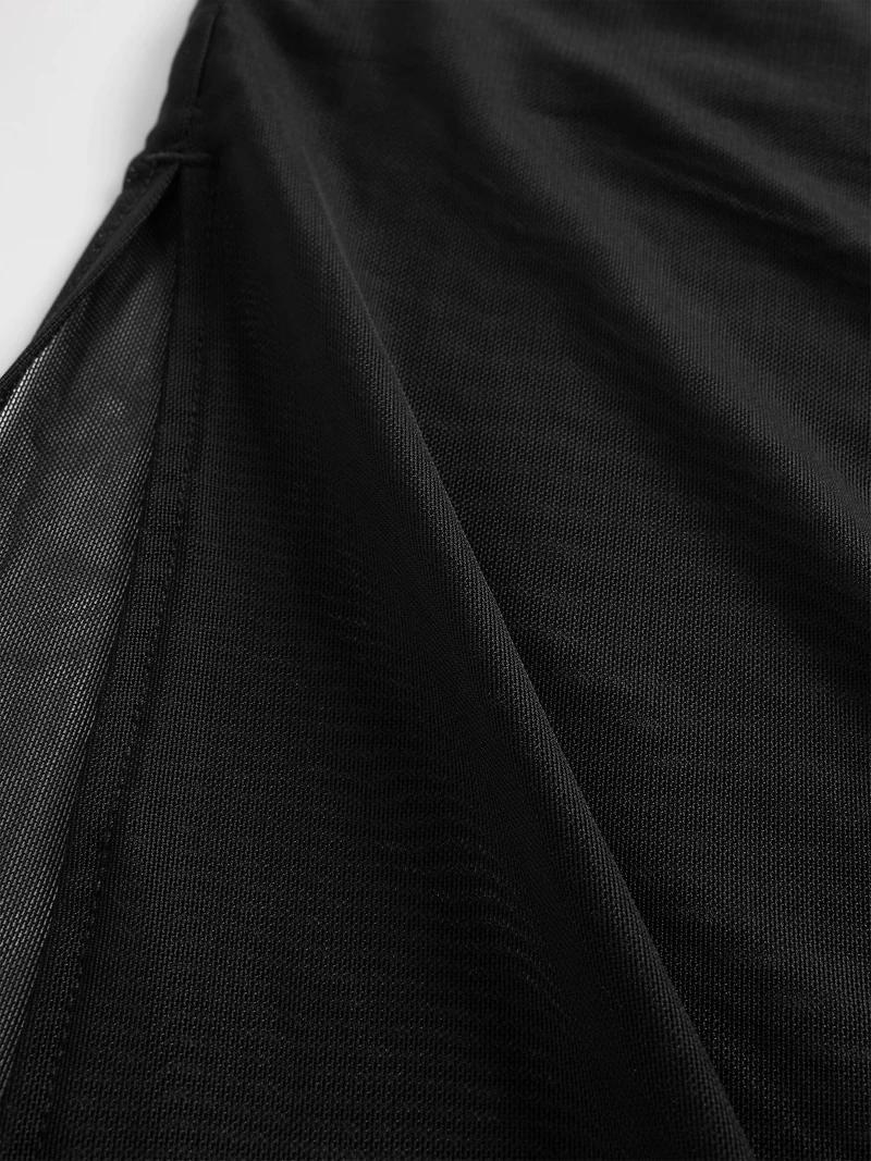 Mesh Midi Skirt