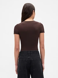 CloseKnit Jersey T-Shirt Thong Bodysuit