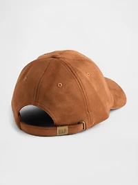 Vegan Suede Baseball Hat