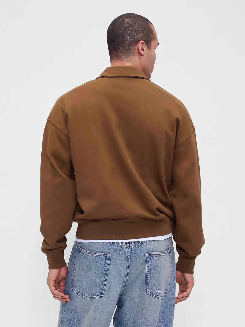 Heavyweight Oversized Quarter-Zip Pullover