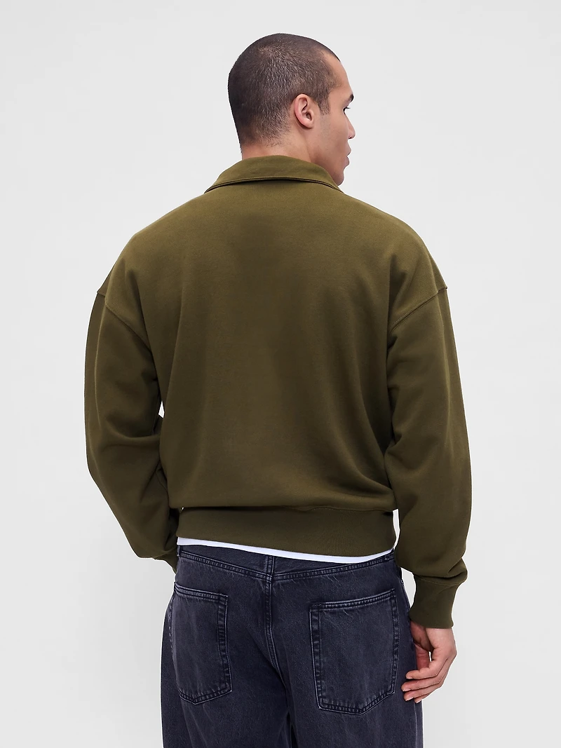 Heavyweight Oversized Quarter-Zip Pullover