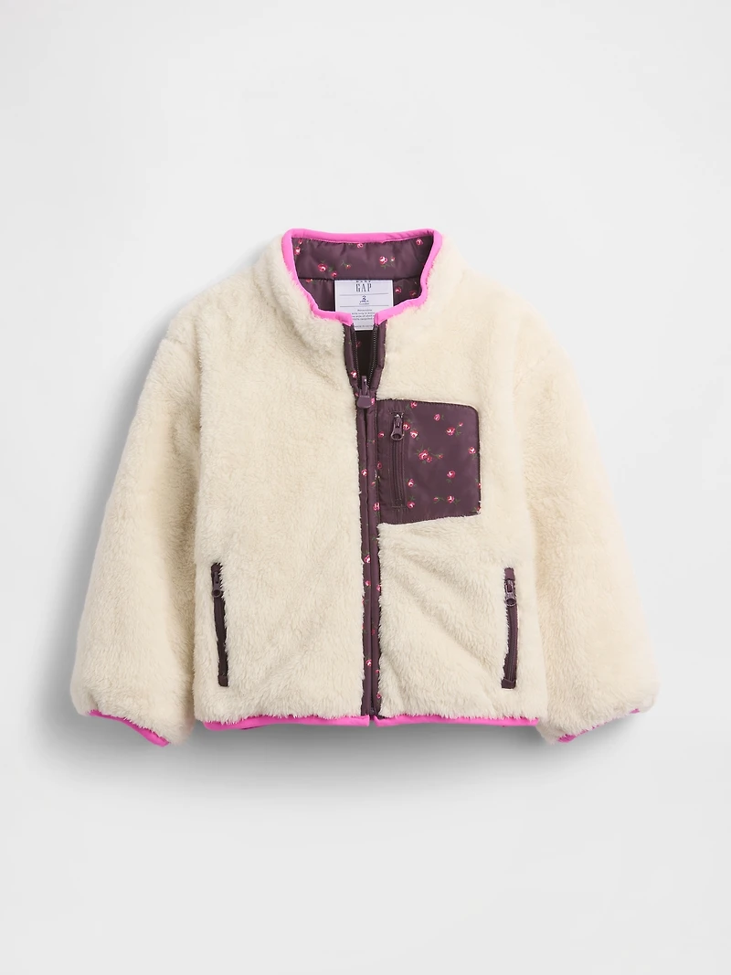 Baby & Toddler Lightweight Sherpa Reversible Jacket