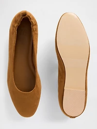 Vegan Suede Ballet Flats