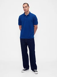 Relaxed Pique Polo Shirt
