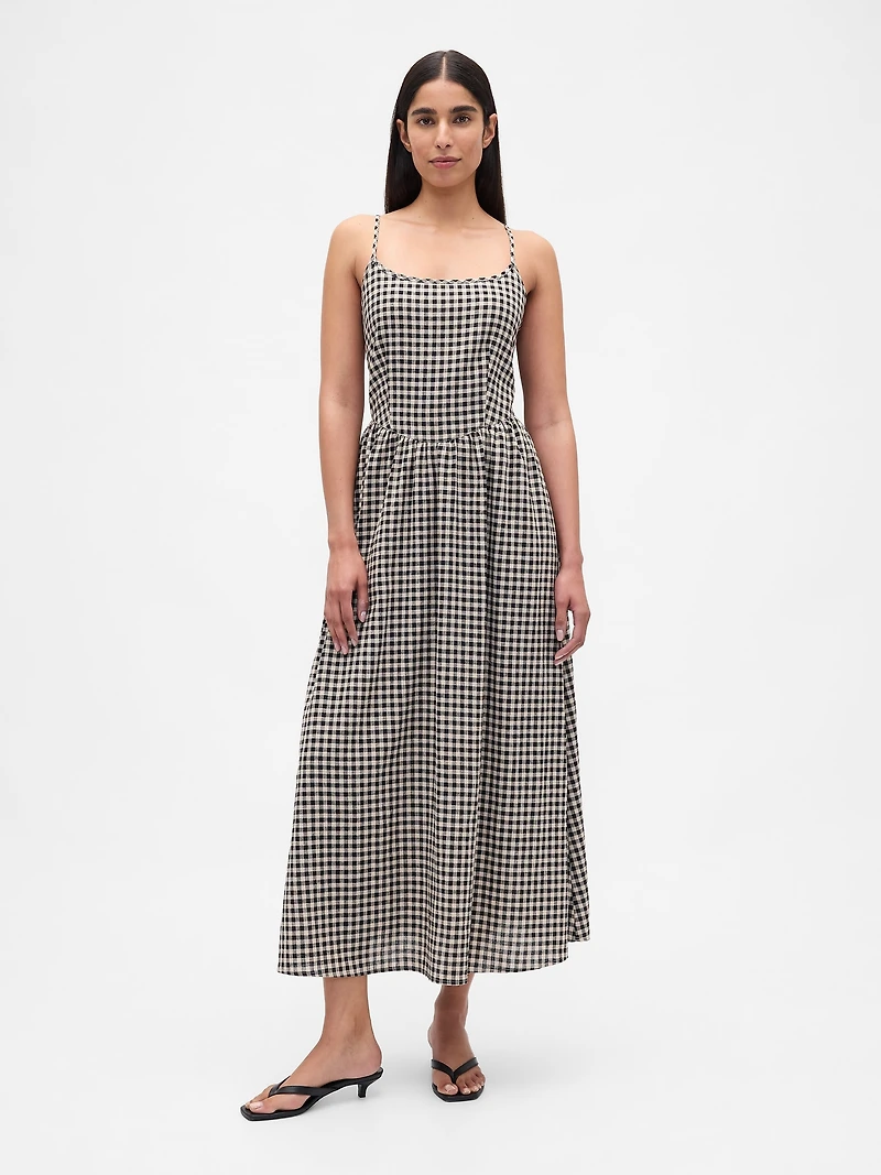 Drop-Waist Maxi Dress