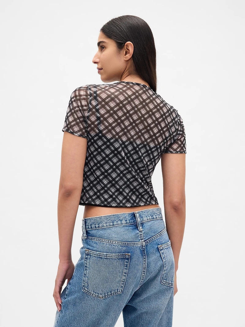 Mesh Crop T-Shirt