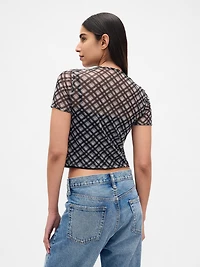 Mesh Crop T-Shirt