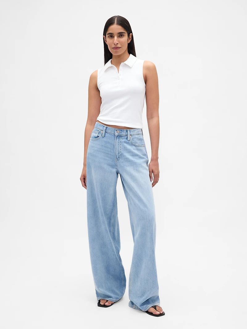 Modern Polo Crop Tank Top