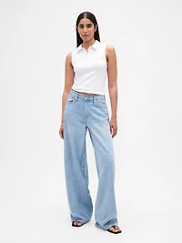 Modern Polo Crop Tank Top