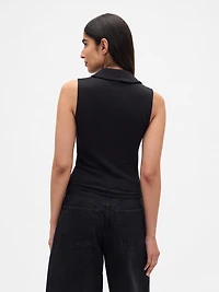Modern Polo Crop Tank Top