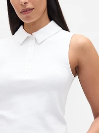 Modern Polo Crop Tank Top