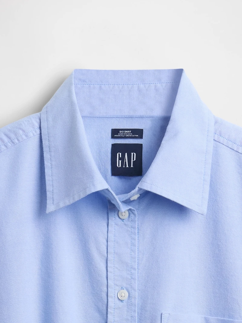Organic Cotton Oxford Big Shirt