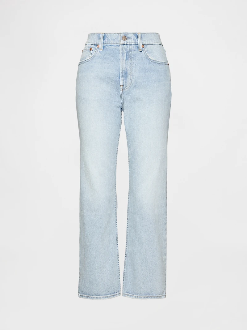 High Rise '90s Slim Straight Crop Jeans
