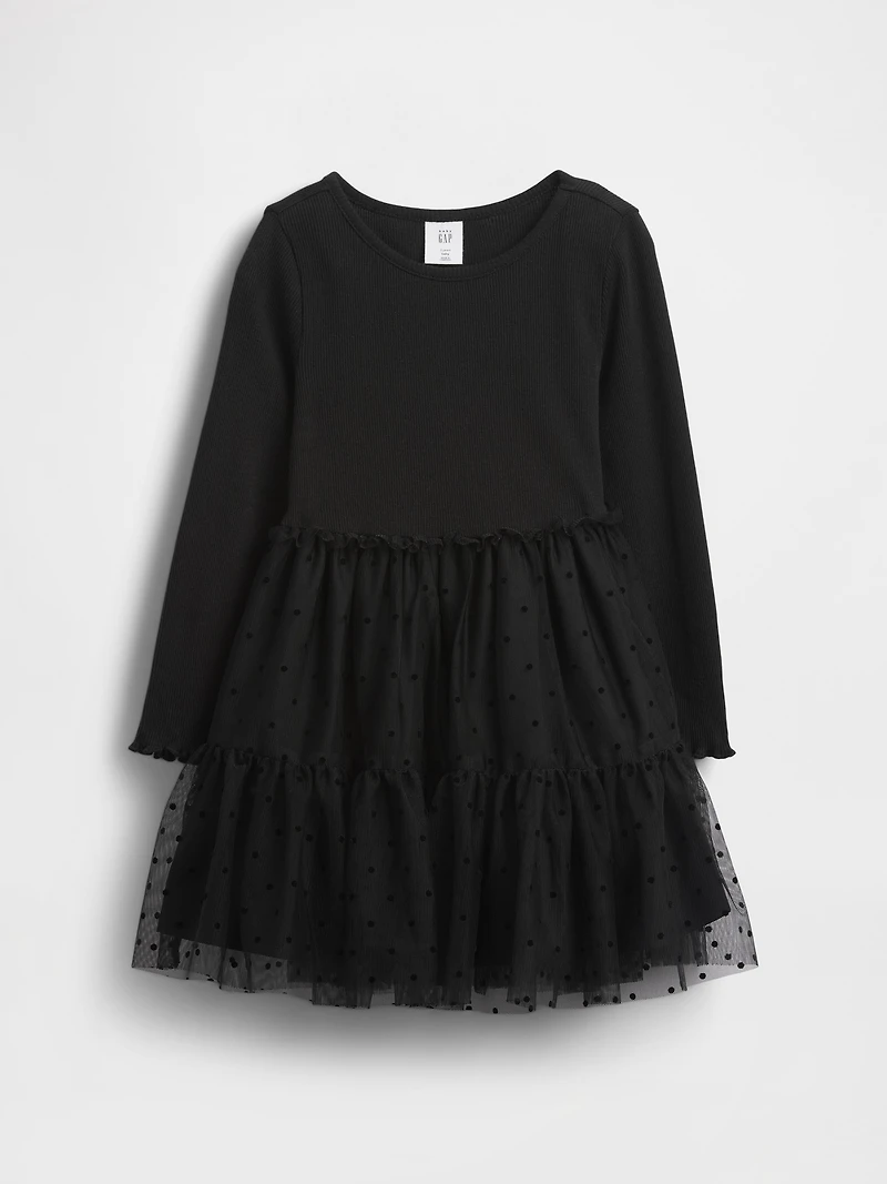 Baby & Toddler Mixed Media Tulle Dress