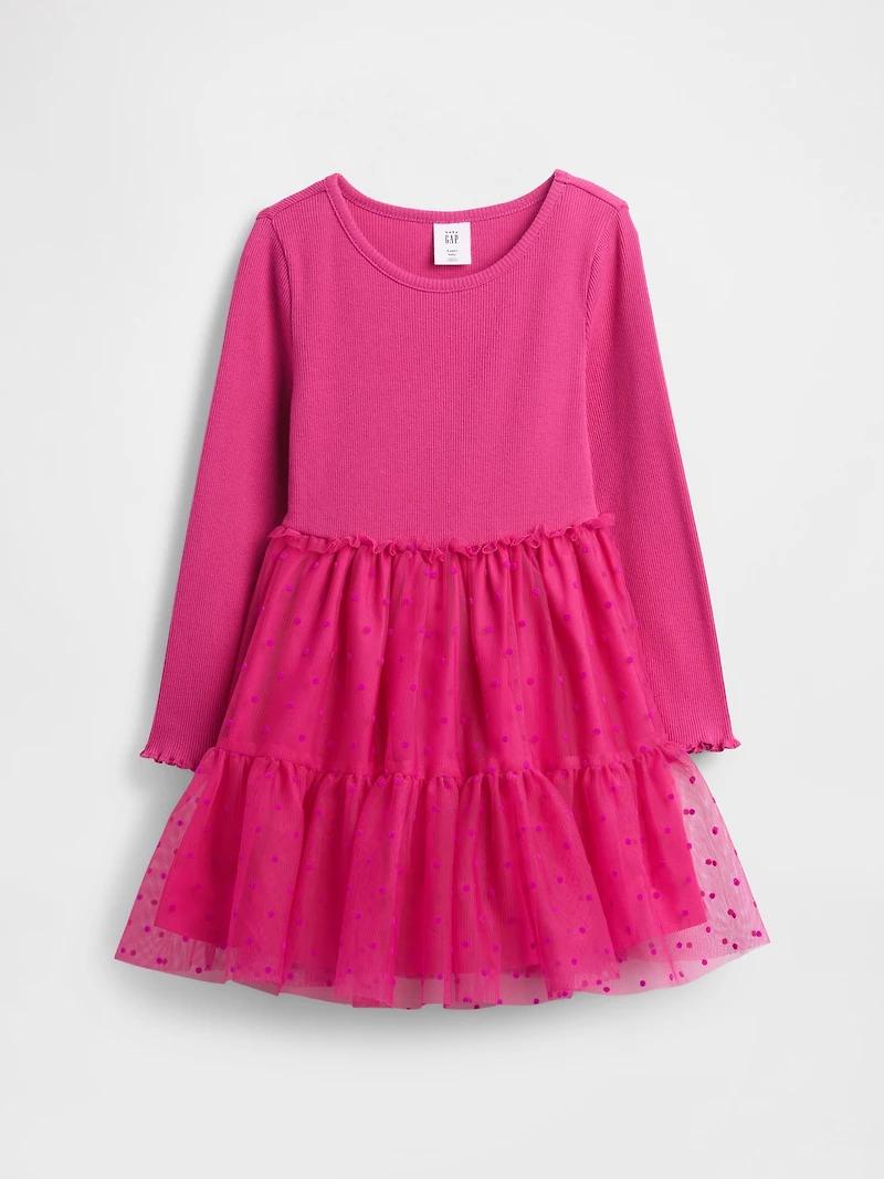 Baby & Toddler Mixed Media Tulle Dress