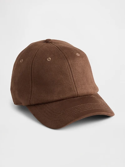 Vegan Suede Baseball Hat