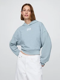 French Terry Americana Cropped Hoodie