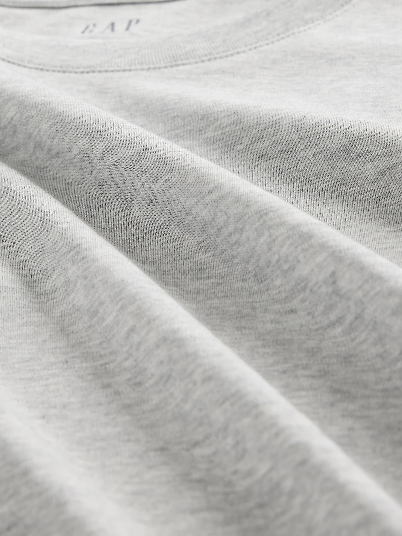 Supima® Cotton Oversized Crop T-Shirt