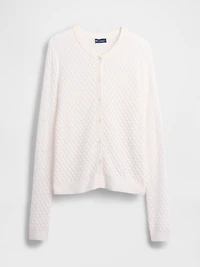 CashSoft Stretch Pointelle Cardigan
