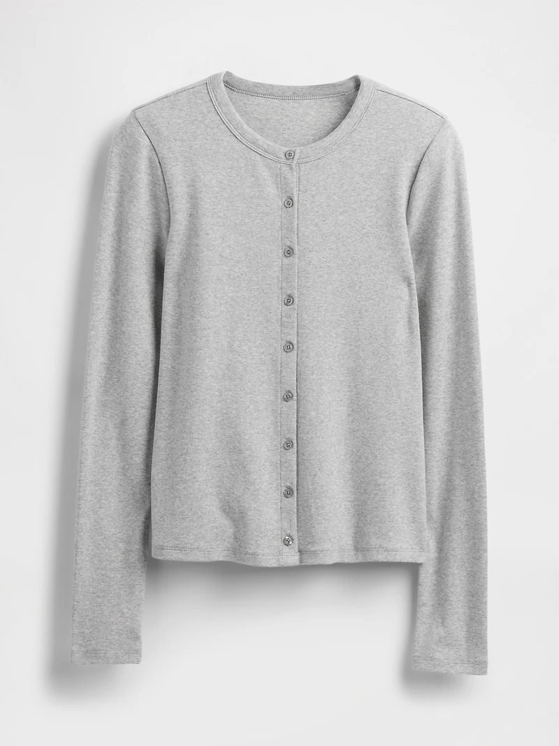 Modern Crewneck Cardigan