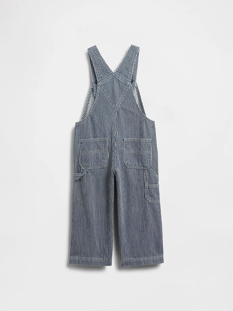 Baby & Toddler Denim Stripe Baggy Overalls