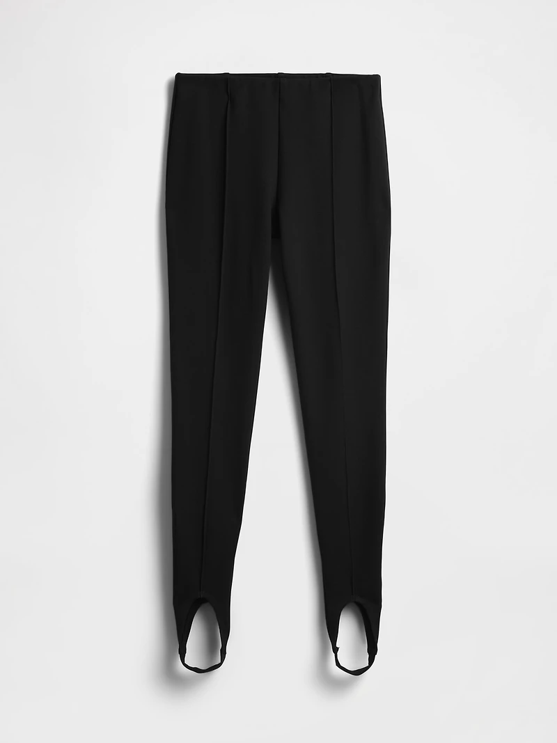 High Rise Double Knit Stirrup Pants