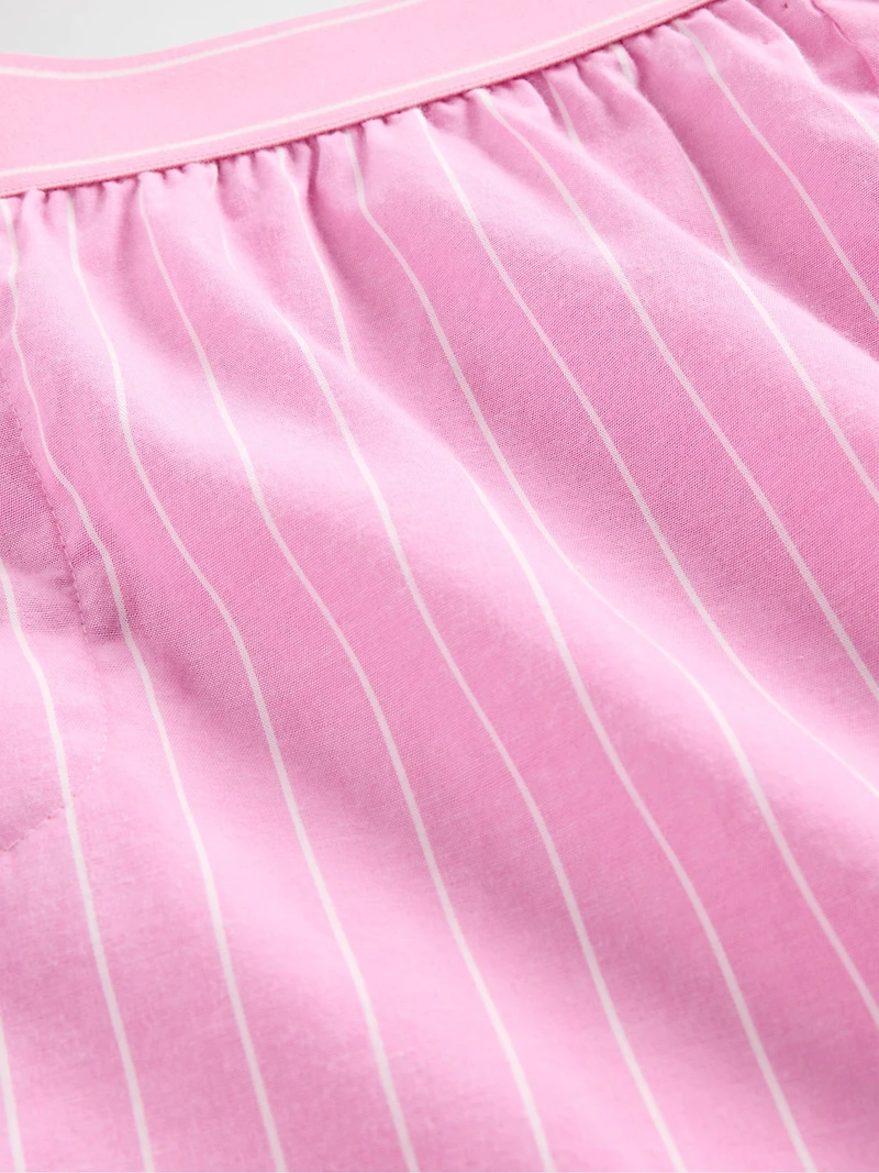 Poplin Logo PJ Boxer Shorts