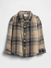 Baby & Toddler Double-Weave Plaid Shirt