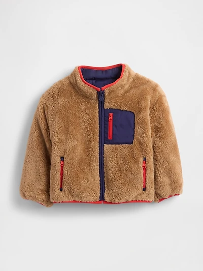 Baby & Toddler Lightweight Sherpa Reversible Jacket